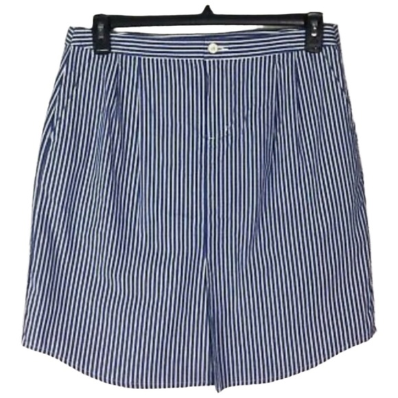 Banana Republic Blue and White Striped Mini Skirt - Picture 1 of 5
